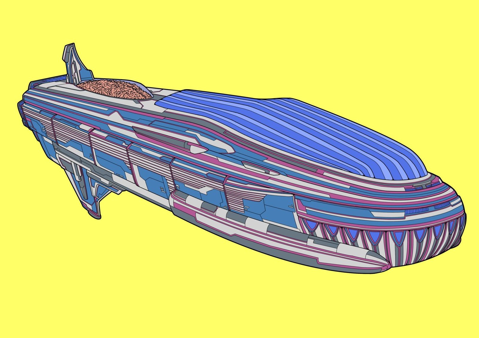 #0035 Grand Galaxy AI, NFT, Cyrpto, Spaceship, The Future, Space, Art, Pop Art, Spaceship Art, Space Art