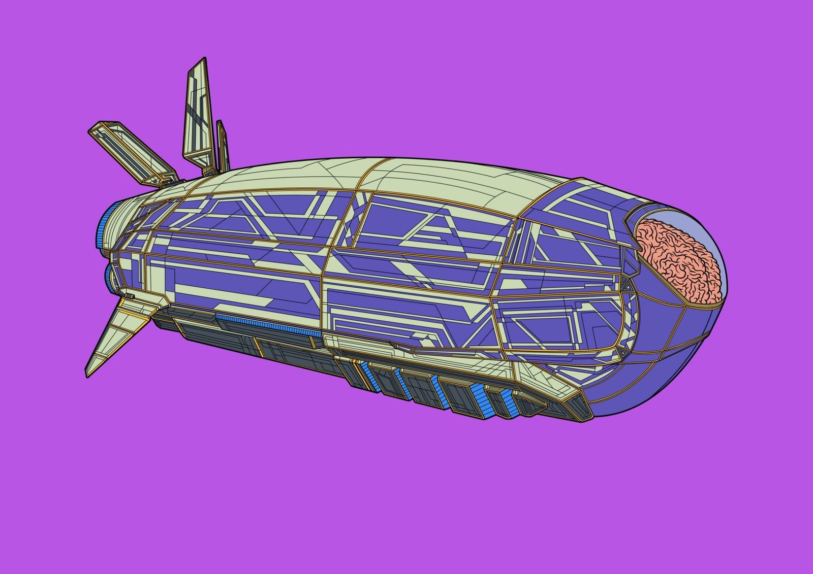 #0052 Rain Storm AI, NFT, Cyrpto, Spaceship, The Future, Space, Art, Pop Art, Spaceship Art, Space Art