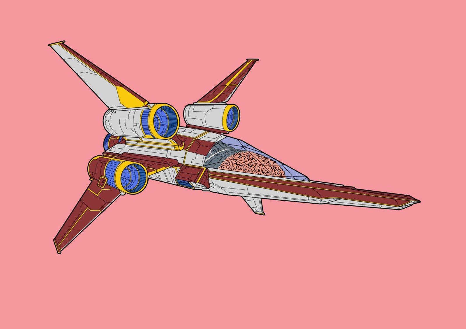 #0055 Ultra AI, NFT, Cyrpto, Spaceship, The Future, Space, Art, Pop Art, Spaceship Art, Space Art