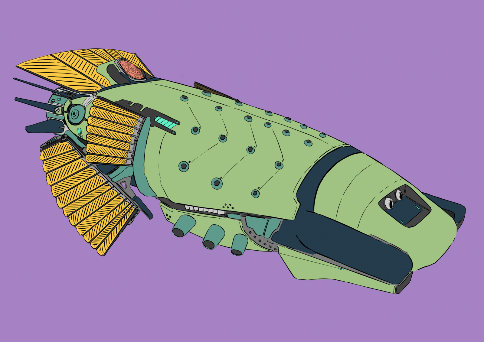 #0057 Dracorex Isopod AI, NFT, Cyrpto, Spaceship, The Future, Space, Art, Pop Art, Spaceship Art, Space Art