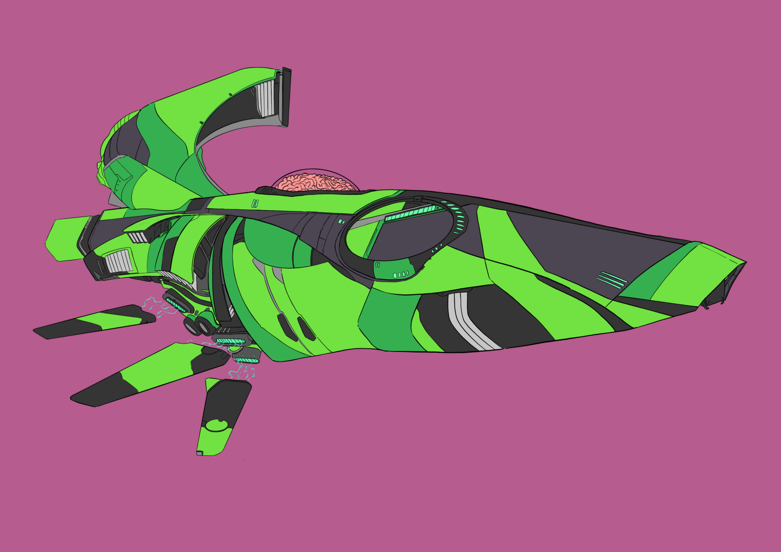 #0066 Scorpion AI, NFT, Cyrpto, Spaceship, The Future, Space, Art, Pop Art, Spaceship Art, Space Art
