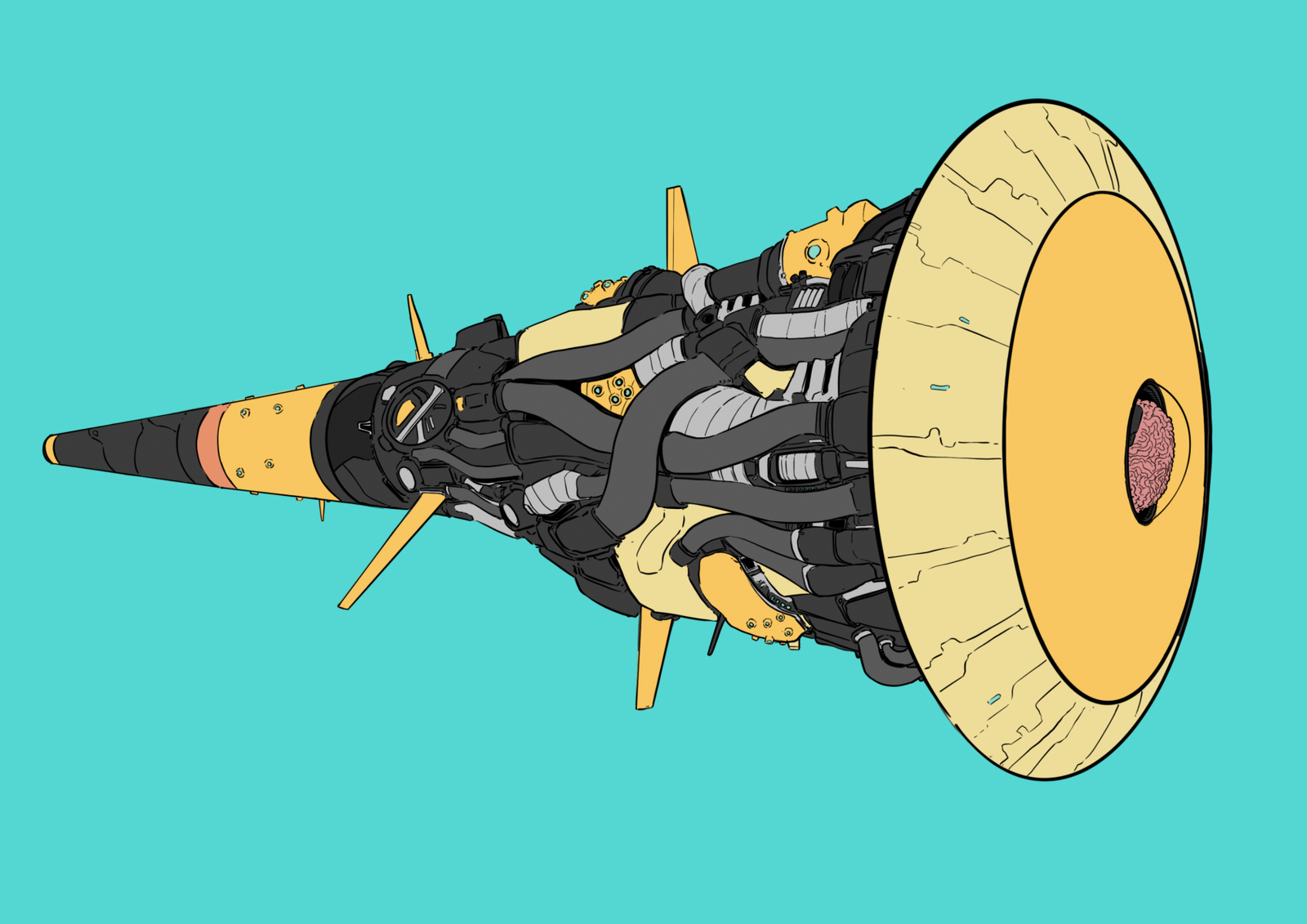 #0161 The Dark Arts AI, NFT, Cyrpto, Spaceship, The Future, Space, Art, Pop Art, Spaceship Art, Space Art