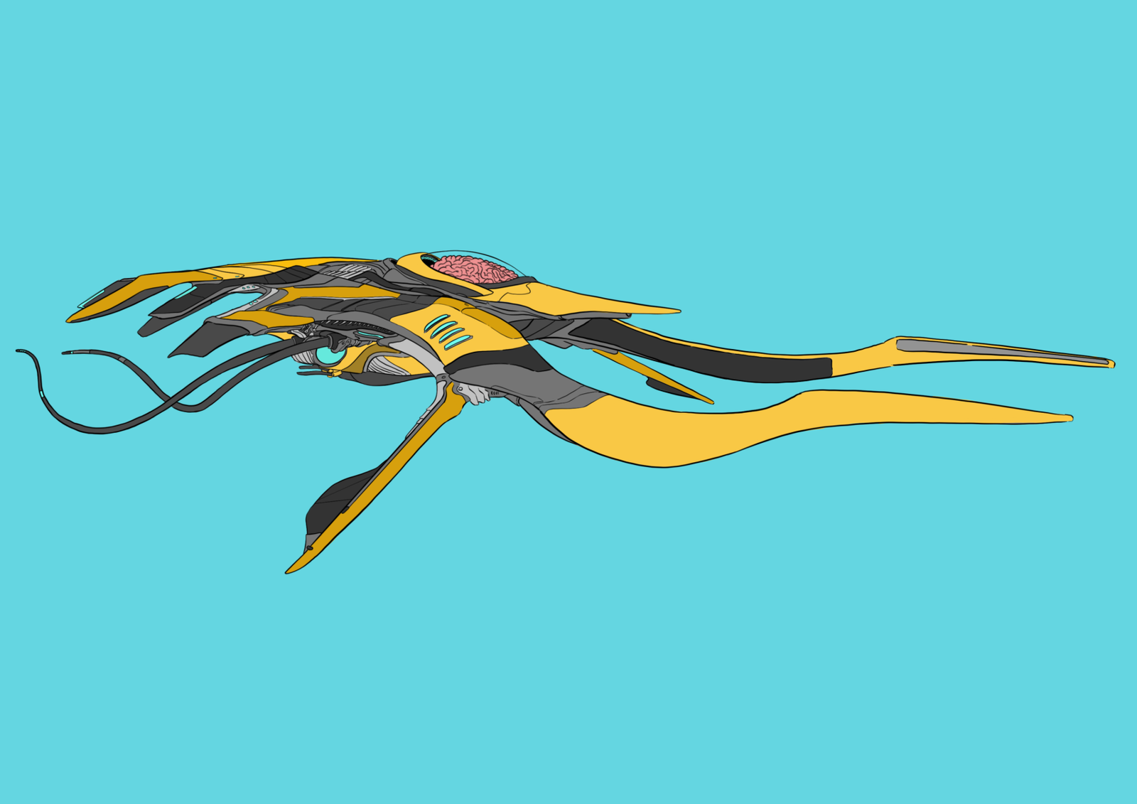 #0168 Berserker Tracker AI, NFT, Cyrpto, Spaceship, The Future, Space, Art, Pop Art, Spaceship Art, Space Art