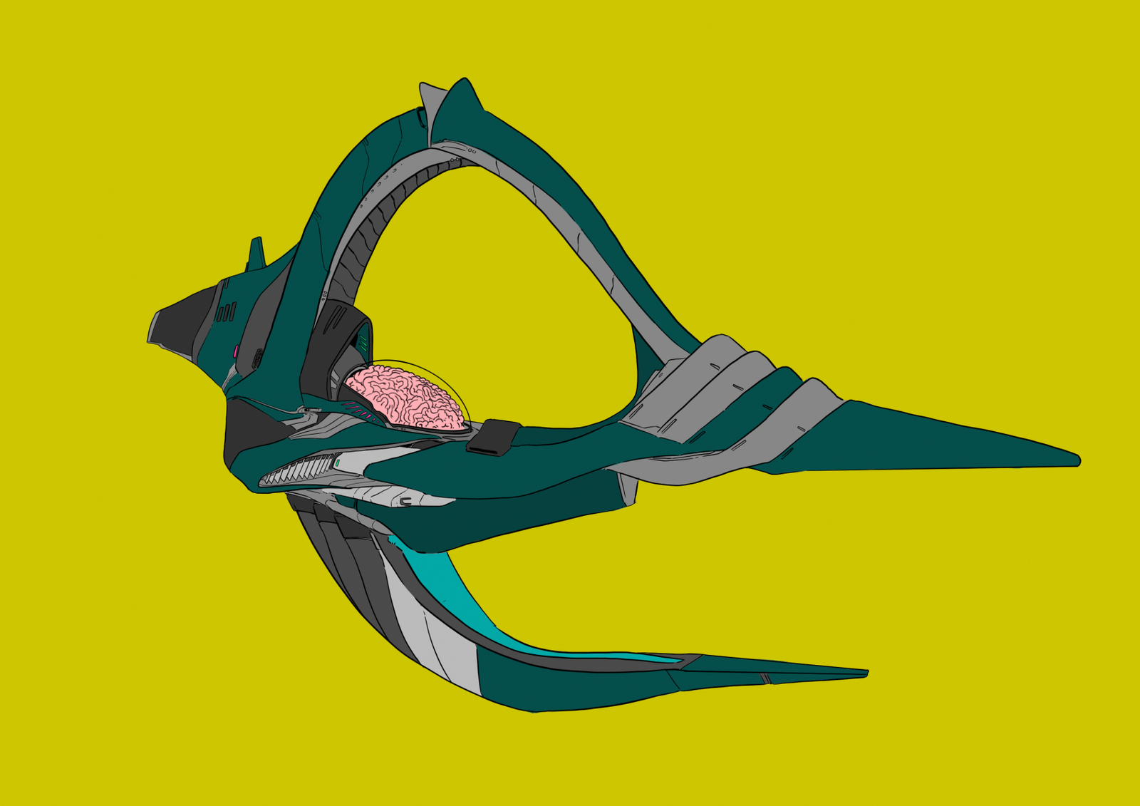#0171 Tarodactal AI, NFT, Cyrpto, Spaceship, The Future, Space, Art, Pop Art, Spaceship Art, Space Art