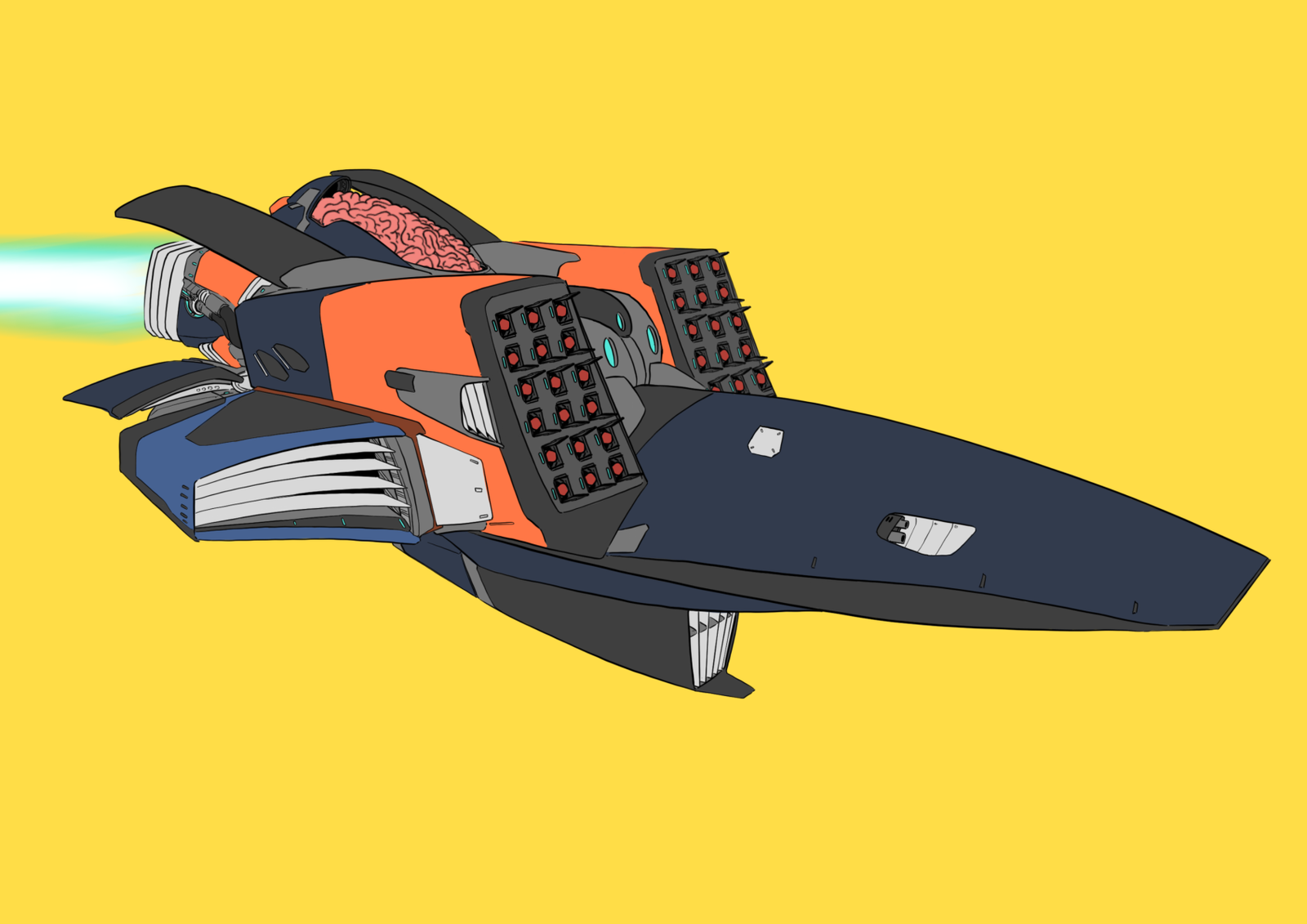 #0182 Tomahawk AI, NFT, Cyrpto, Spaceship, The Future, Space, Art, Pop Art, Spaceship Art, Space Art