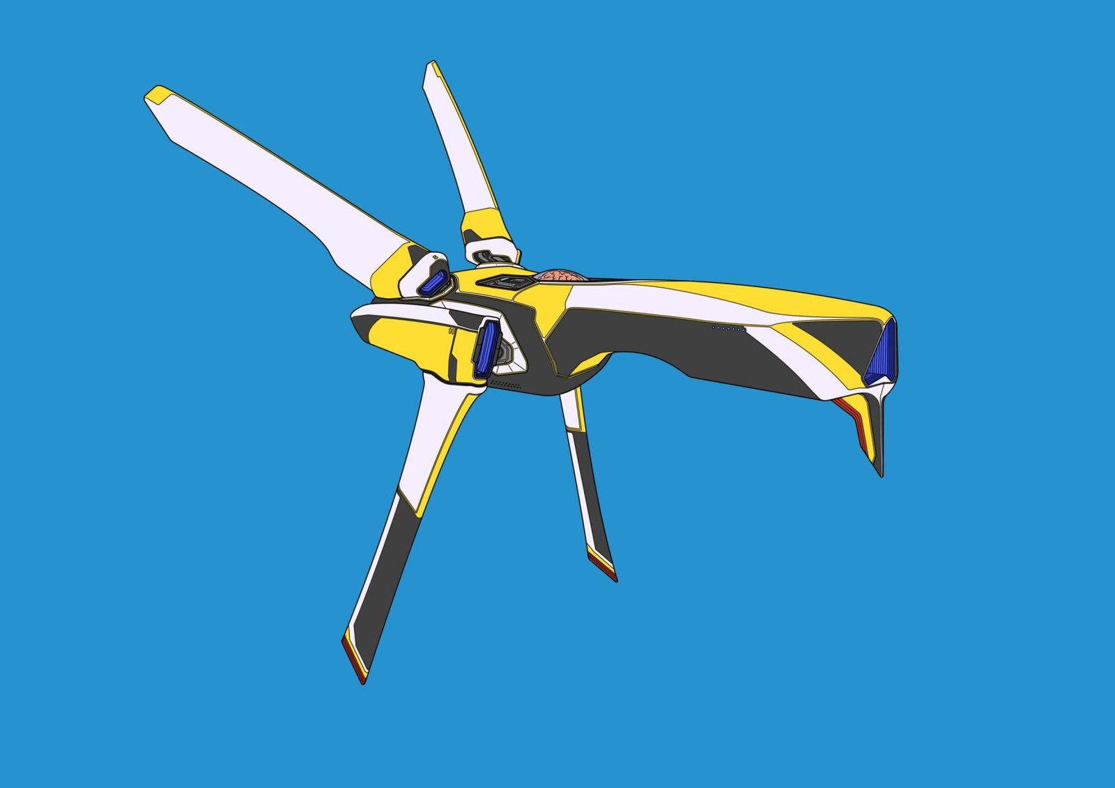 #0188 Tarantula Hawk AI, NFT, Cyrpto, Spaceship, The Future, Space, Art, Pop Art, Spaceship Art, Space Art
