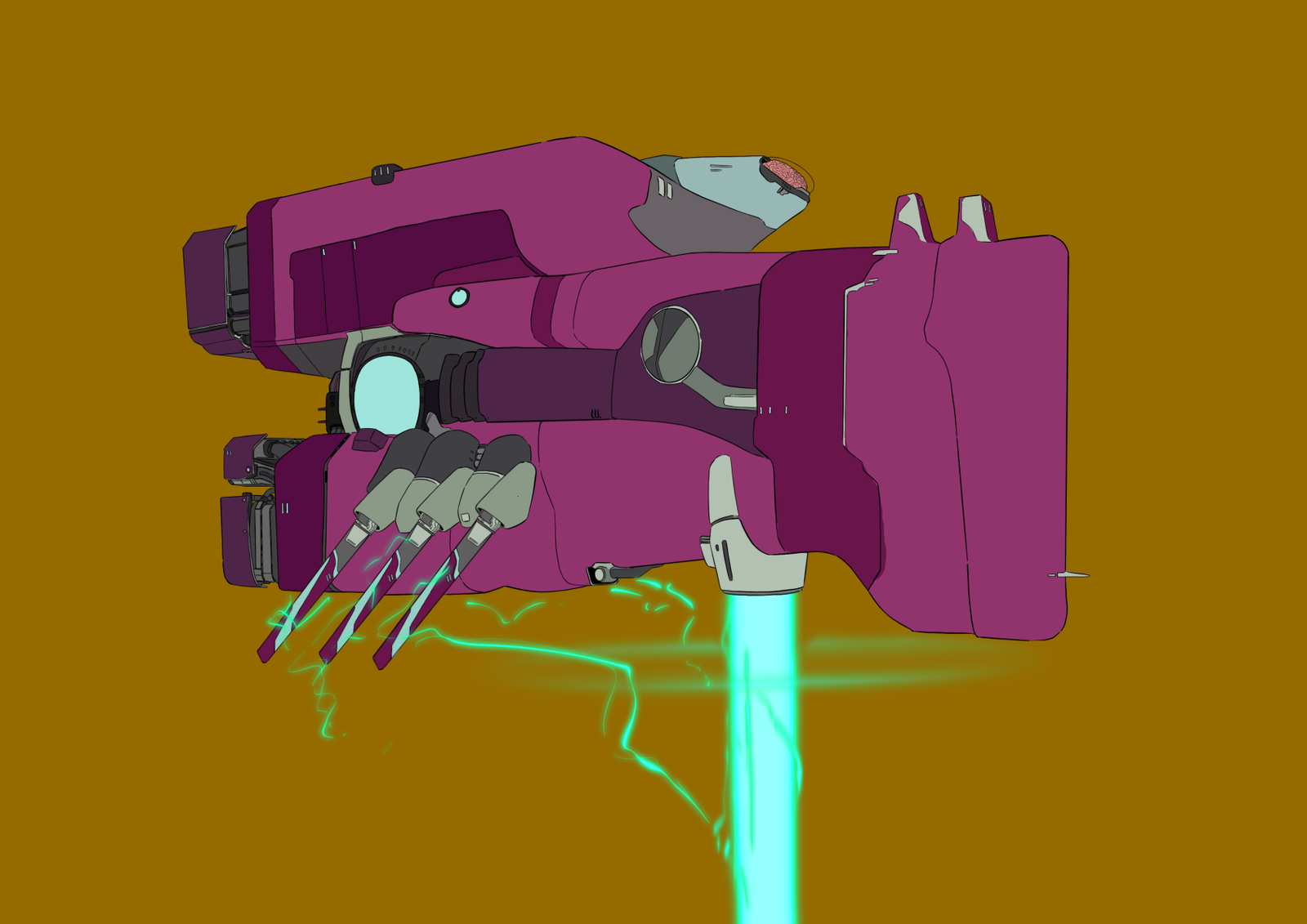 #0212 Galaxy Beam AI, NFT, Cyrpto, Spaceship, The Future, Space, Art, Pop Art, Spaceship Art, Space Art