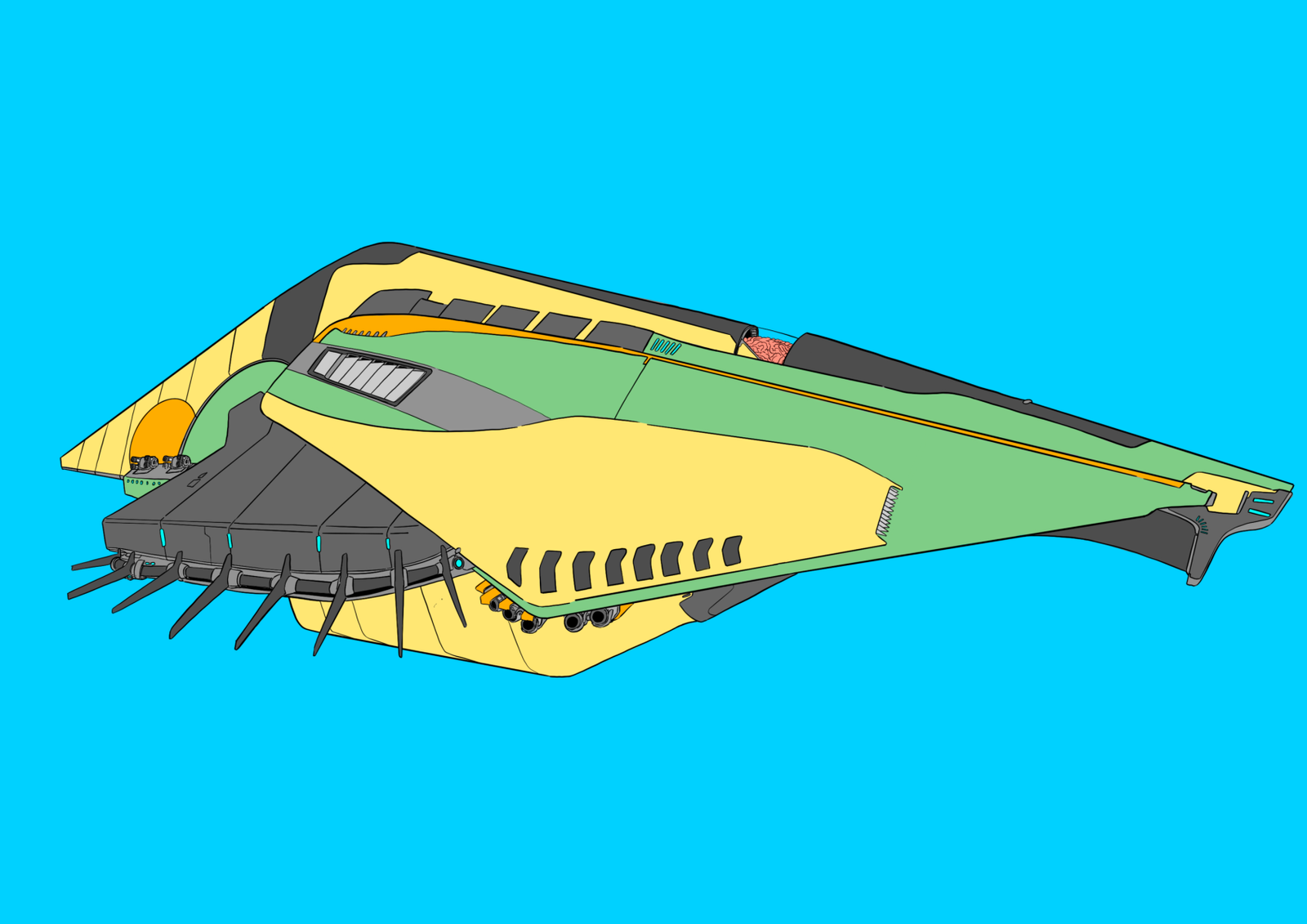 #0214 Project Pirate AI, NFT, Cyrpto, Spaceship, The Future, Space, Art, Pop Art, Spaceship Art, Space Art
