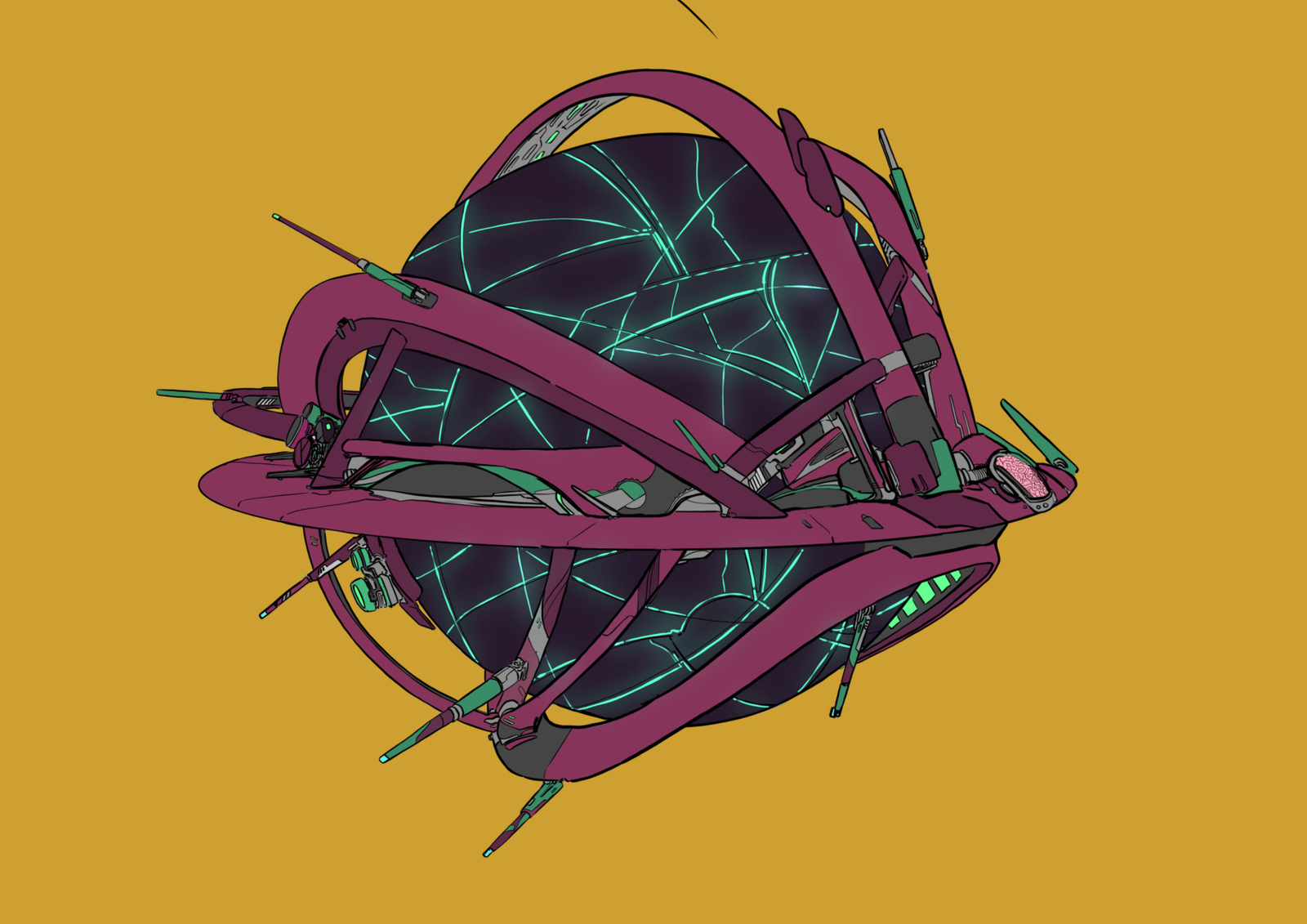 #0215 Geographus AI, NFT, Cyrpto, Spaceship, The Future, Space, Art, Pop Art, Spaceship Art, Space Art