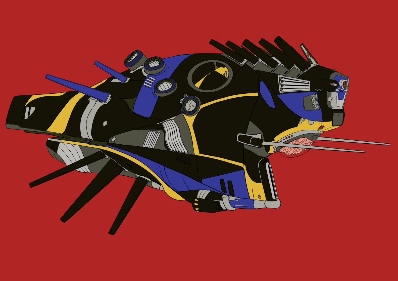 #0220 Flower Urchin AI, NFT, Cyrpto, Spaceship, The Future, Space, Art, Pop Art, Spaceship Art, Space Art