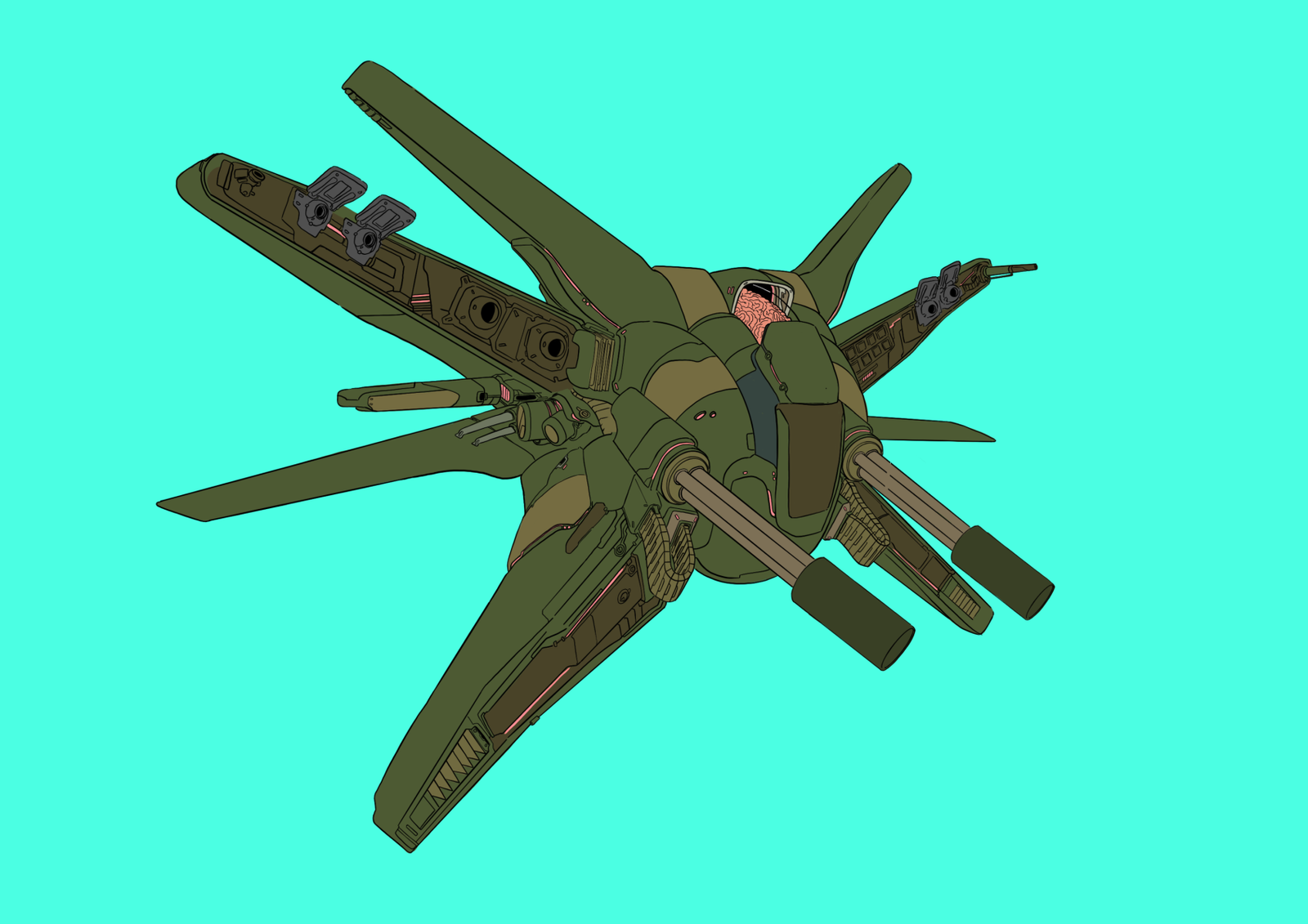 #0232 Juggernaut AI, NFT, Cyrpto, Spaceship, The Future, Space, Art, Pop Art, Spaceship Art, Space Art