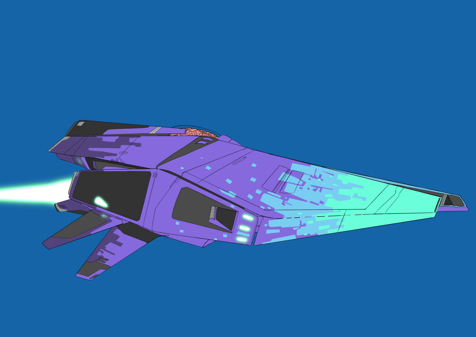 #0299 Sub Star AI, NFT, Cyrpto, Spaceship, The Future, Space, Art, Pop Art, Spaceship Art, Space Art