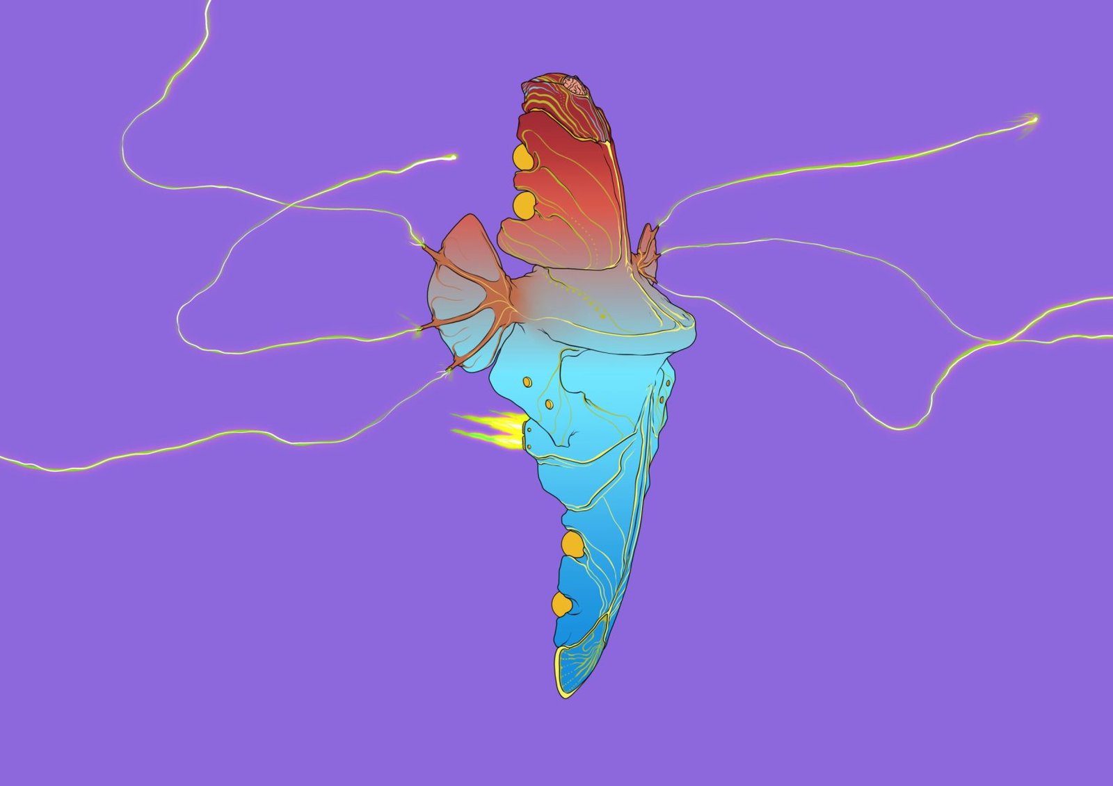 #0303 Physalia Jello AI, NFT, Cyrpto, Spaceship, The Future, Space, Art, Pop Art, Spaceship Art, Space Art