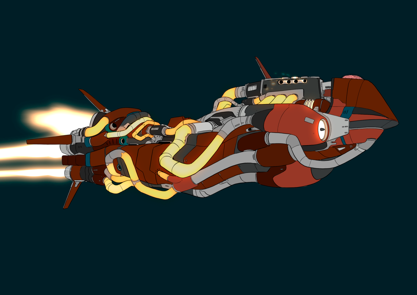 #0319 Motorhead AI, NFT, Cyrpto, Spaceship, The Future, Space, Art, Pop Art, Spaceship Art, Space Art