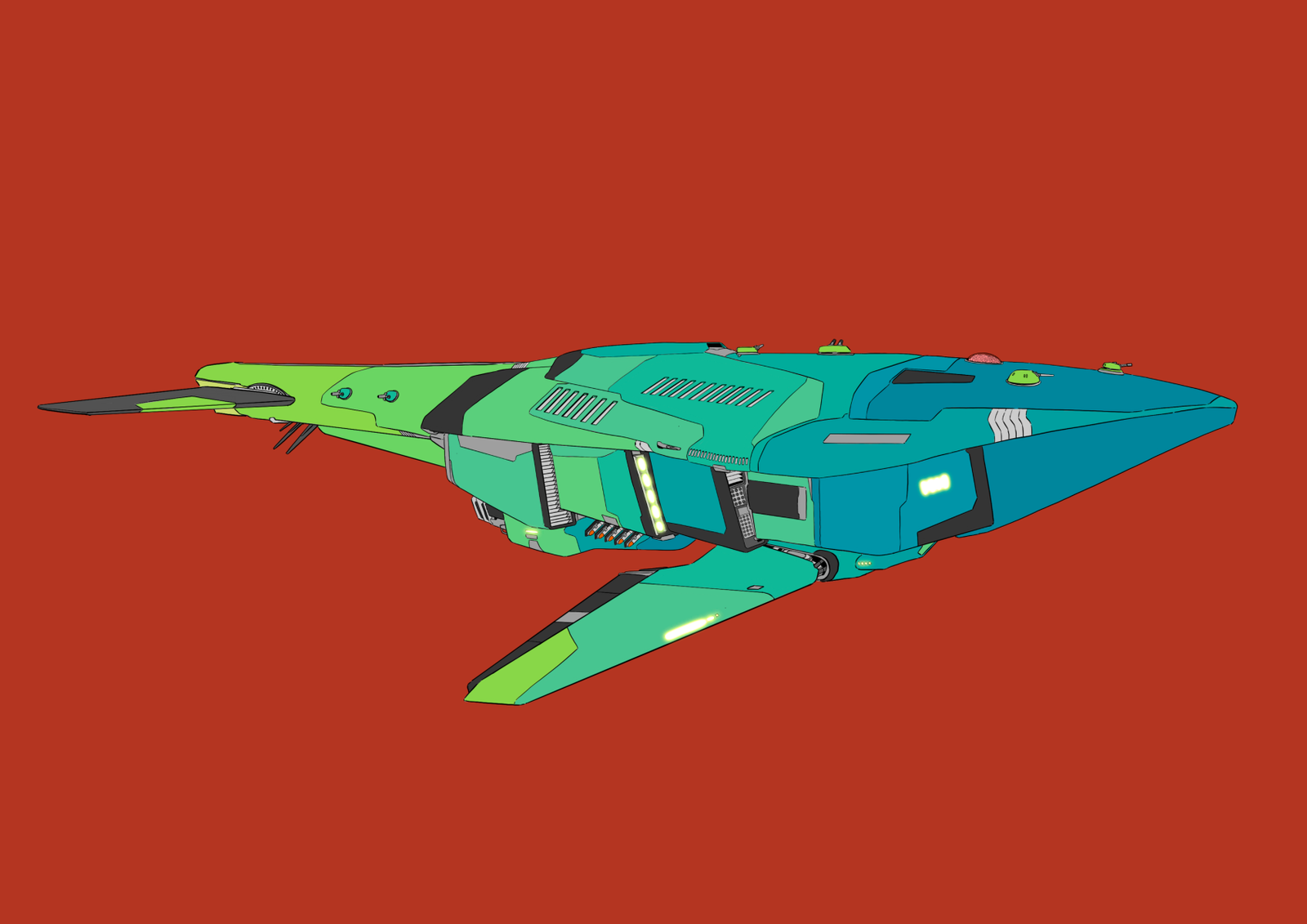 #0338 Astroid Shark AI, NFT, Cyrpto, Spaceship, The Future, Space, Art, Pop Art, Spaceship Art, Space Art