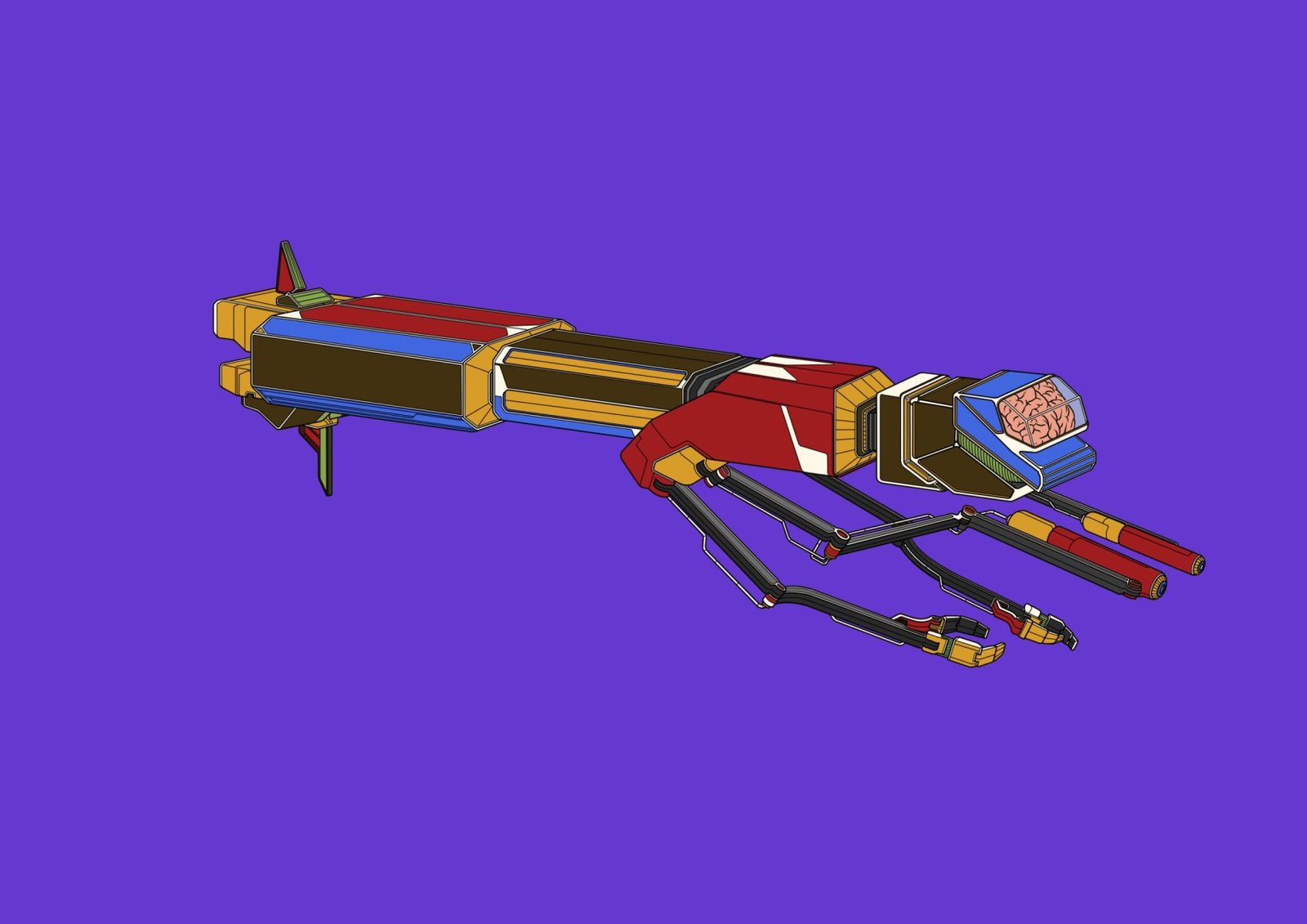 #0345 Sticks AI, NFT, Cyrpto, Spaceship, The Future, Space, Art, Pop Art, Spaceship Art, Space Art