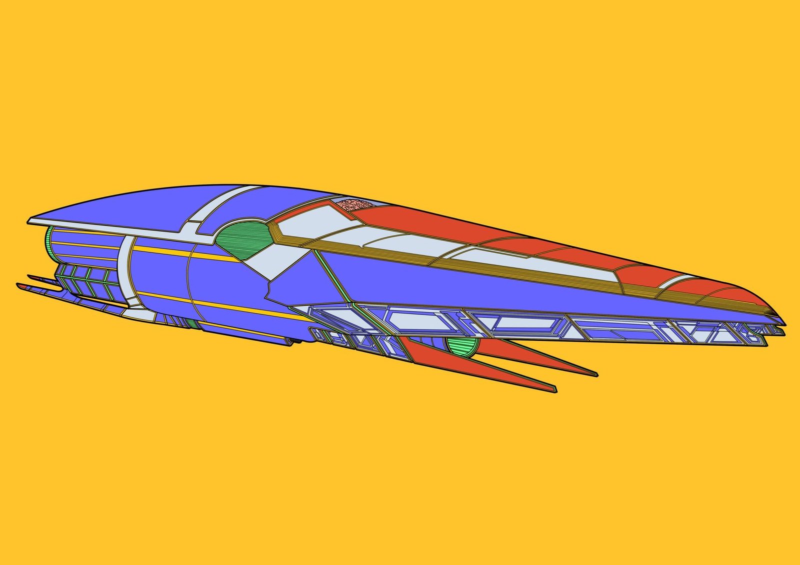 #0020 Galactic Boom AI, NFT, Cyrpto, Spaceship, The Future, Space, Art, Pop Art, Spaceship Art, Space Art