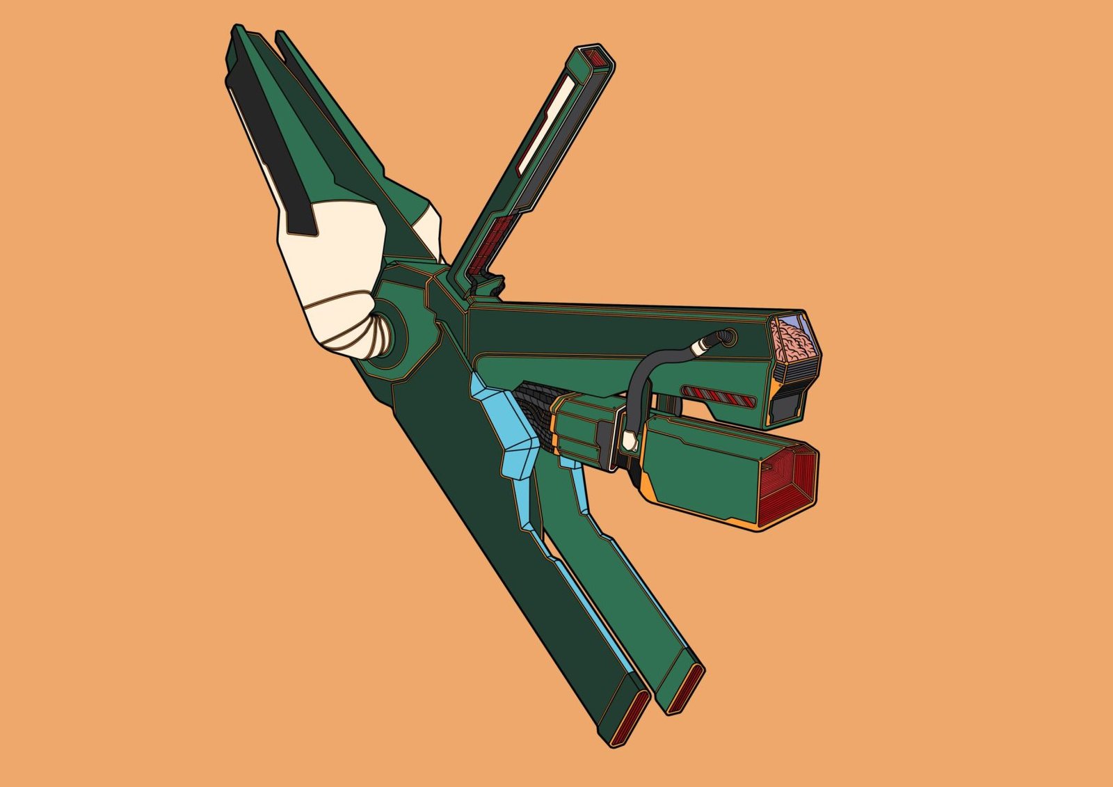 #0029 Star Knife AI, NFT, Cyrpto, Spaceship, The Future, Space, Art, Pop Art, Spaceship Art, Space Art