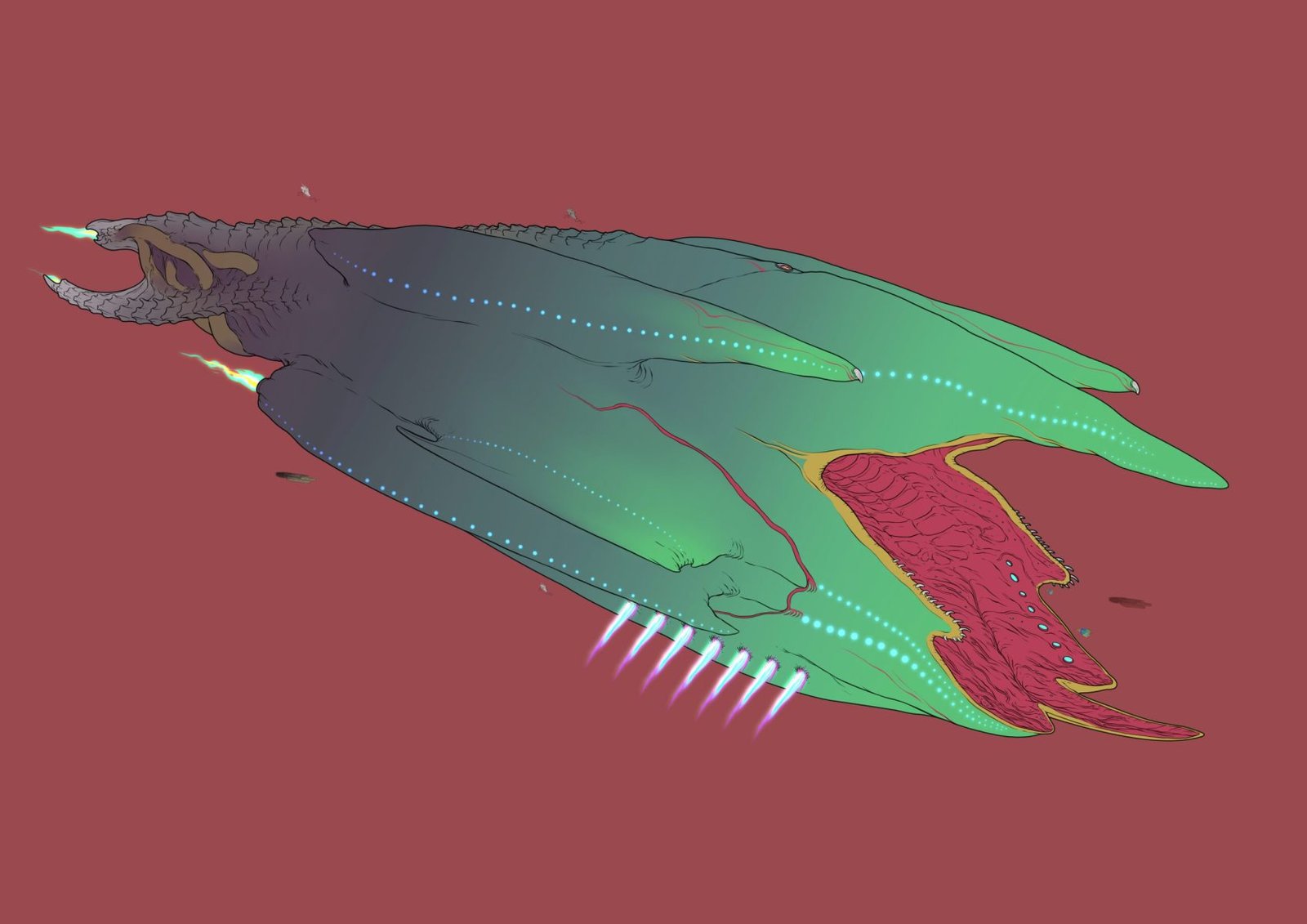 #0365 Starthirst Whale AI, NFT, Cyrpto, Spaceship, The Future, Space, Art, Pop Art, Spaceship Art, Space Art